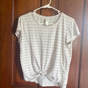 Size medium, white with strips